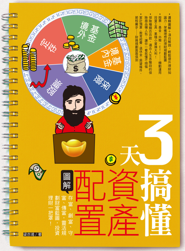 3天搞懂資產配置：存富、創富、守富、傳富，四步驟靈活規劃財富藍圖，投資理財一把罩！ » 日月文化出版集團